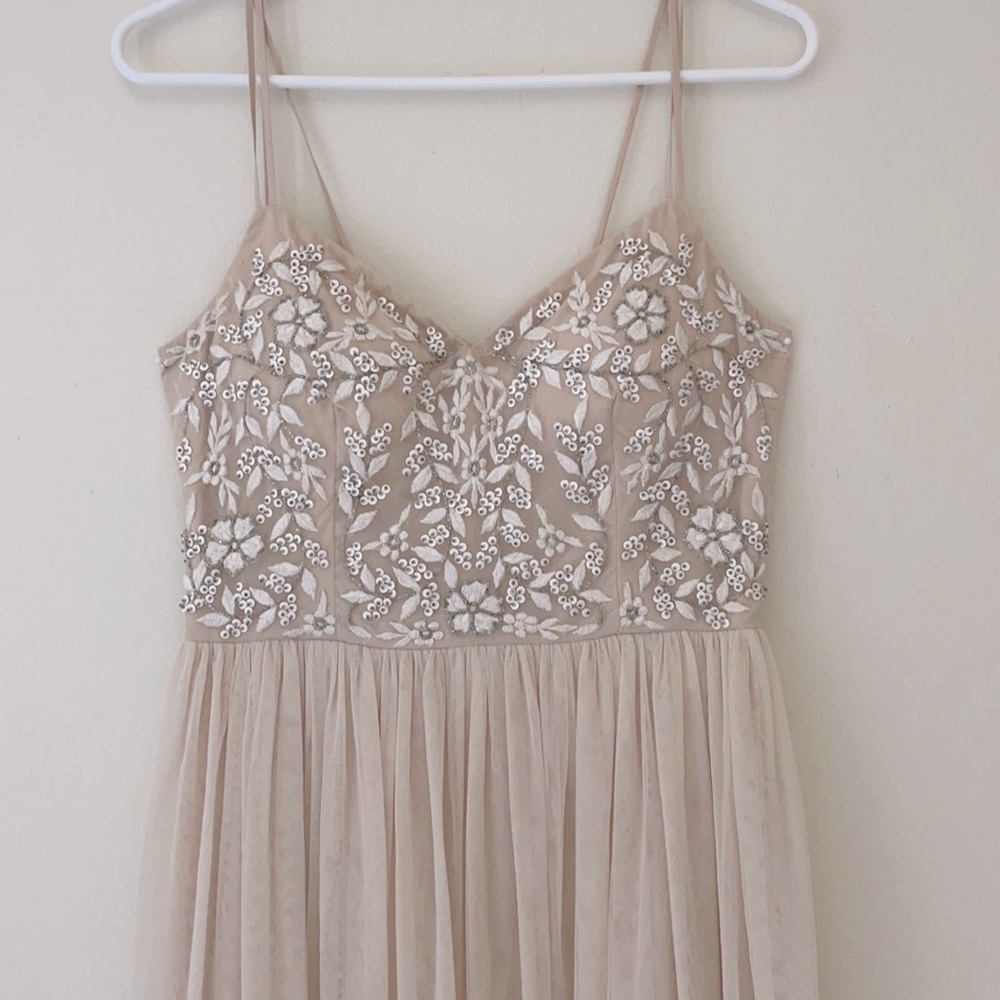 Blush Maxi Sweetheart Dress